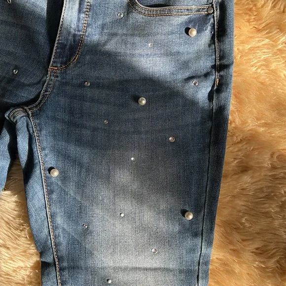 Skinny jeans with pearl - Picture 2 of 3